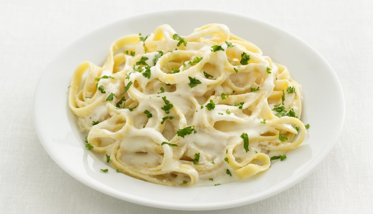 Recette Fettucine sauce Alfredo